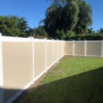 Two Toned PVC Fence Install